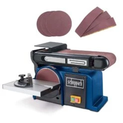 SCHEPPACH - BTS900 Ponceuse à Bande Et à Disque Avec 3 Bandes Abrasives Et 3 Disques 230-240V 50Hz -Outils Scheppach SCHEPPACH BTS900 Ponceuse a bande et a disque avec 3 ban 5