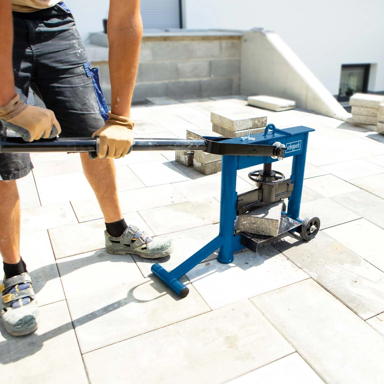 SCHEPPACH - HSC130 Coupe Pavés 330 Mm Avec Couteaux Réversibles + Roues 7 SCHEPPACH - HSC130 Coupe Pavés 330 Mm Avec Couteaux Réversibles + Roues - Image 5