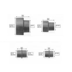 SCHEPPACH - Jeu De 4 Buses D'aspiration 9 SCHEPPACH - Jeu De 4 Buses D'aspiration -Outils Scheppach SCHEPPACH Jeu de 4 buses d aspiration 75200703 3