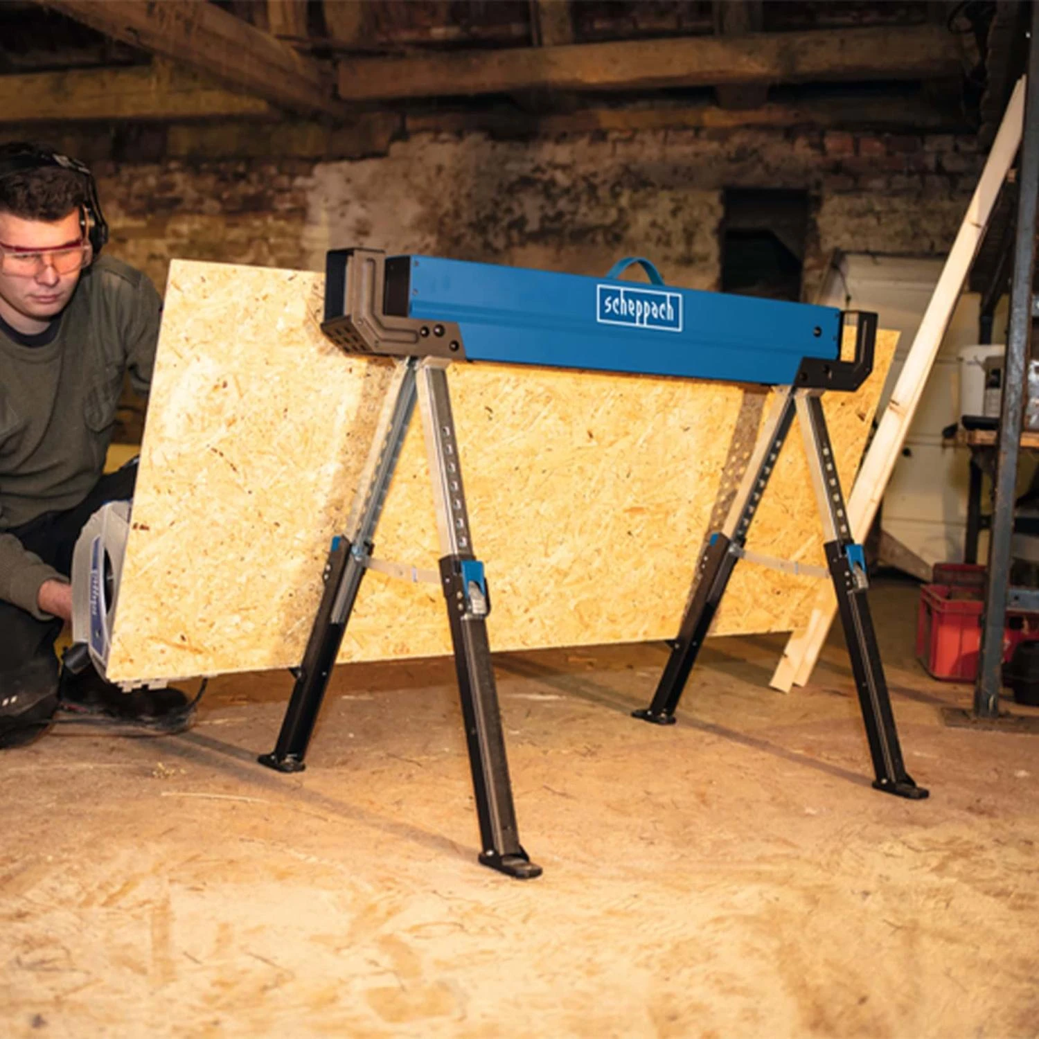 SCHEPPACH - MWB600 Tréteaux 2 Pcs - 820 Mm Charge Max. 600 Kg 4 SCHEPPACH - MWB600 Tréteaux 2 Pcs - 820 Mm Charge Max. 600 Kg - Image 2