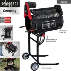 SCHEPPACH - RS 350 Tamis Rotatif à Rouleau ø400 Mm Longueur 800 Mm 250W 230V/50Hz 8 SCHEPPACH - RS 350 Tamis Rotatif à Rouleau ø400 Mm Longueur 800 Mm 250W 230V/50Hz -Outils Scheppach SCHEPPACH RS 350 Tamis rotatif a rouleau o400 mm lon 2