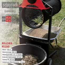 SCHEPPACH - RS 350 Tamis Rotatif à Rouleau ø400 Mm Longueur 800 Mm 250W 230V/50Hz 9 SCHEPPACH - RS 350 Tamis Rotatif à Rouleau ø400 Mm Longueur 800 Mm 250W 230V/50Hz -Outils Scheppach SCHEPPACH RS 350 Tamis rotatif a rouleau o400 mm lon 3
