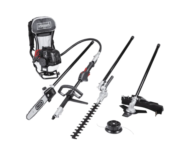 Scheppach - MFH3300-4P Outil Multi-fonction 4 En 1 Moteur 2 Temps De 51,7 Cm³ (Coupe-bordure, Débroussailleuse, Taille-haie, élagueuse) 4 Scheppach - MFH3300-4P Outil Multi-fonction 4 En 1 Moteur 2 Temps De 51,7 Cm³ (Coupe-bordure, Débroussailleuse, Taille-haie, élagueuse) - Image 2