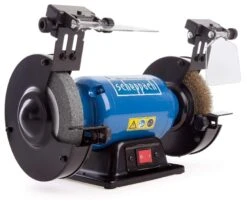 Scheppach - SM150LB Touret - Meule Ø 150 Mm - 400 W (Brosse Métallique Et Meule Sèche)