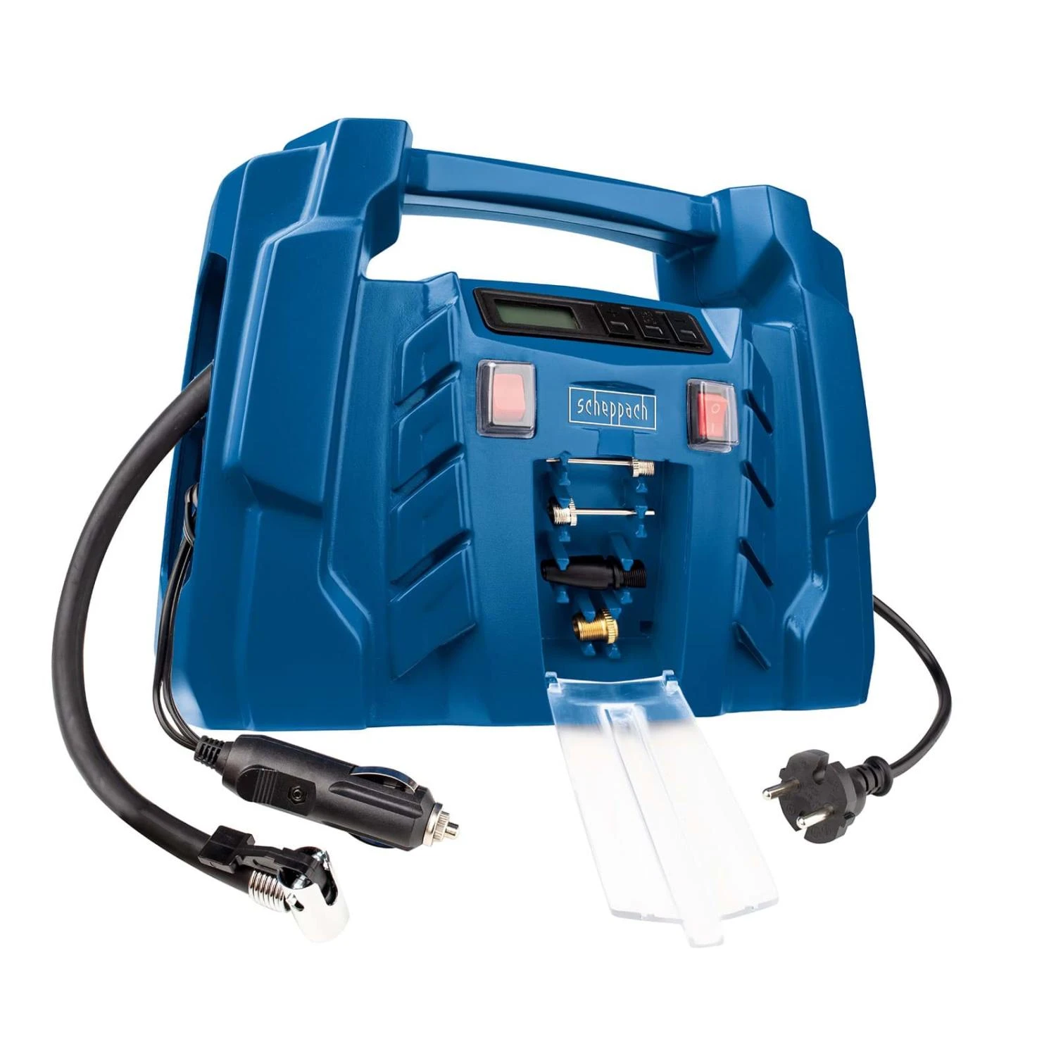 SCHEPPACH - Airforce 5 Compresseur Portatif 12V/230V Pression 8 Bar Max. + Kit D'accessoires 5 Pcs 3 SCHEPPACH - Airforce 5 Compresseur Portatif 12V/230V Pression 8 Bar Max. + Kit D'accessoires 5 Pcs
