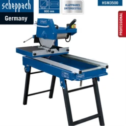 SCHEPPACH - HSM3500 Coupe Carreaux électrique 800 Mm 2000 W Avec 2 Disques Diamant Et Roues De Déplacement !