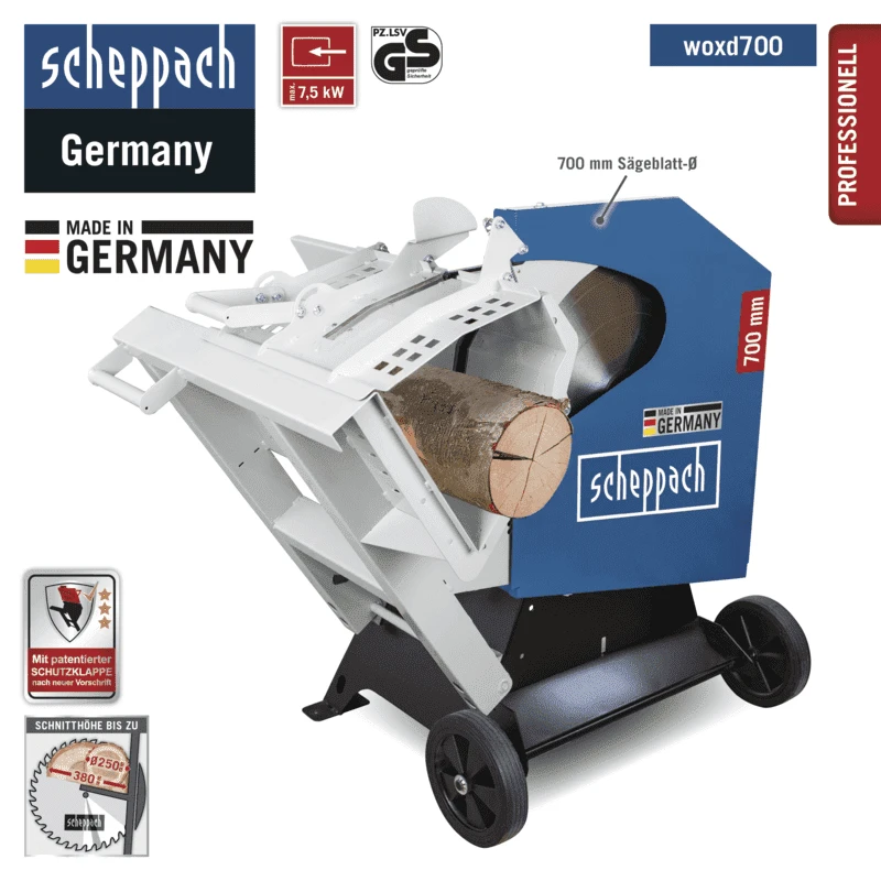 SCHEPPACH - WOX D700 Scie à Bûches 7500W 400V - ø700 Mm 4 SCHEPPACH - WOX D700 Scie à Bûches 7500W 400V - ø700 Mm - Image 2
